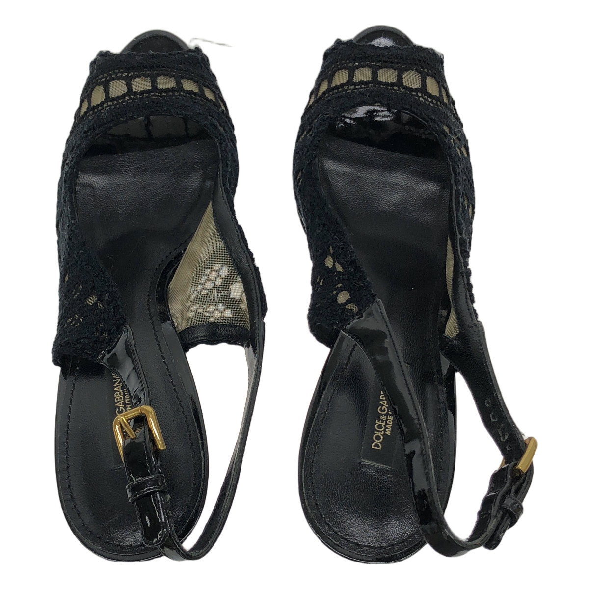 DOLCE＆GABBANA / ドルチェ＆ガッバーナドルガバ レース厚底サンダル