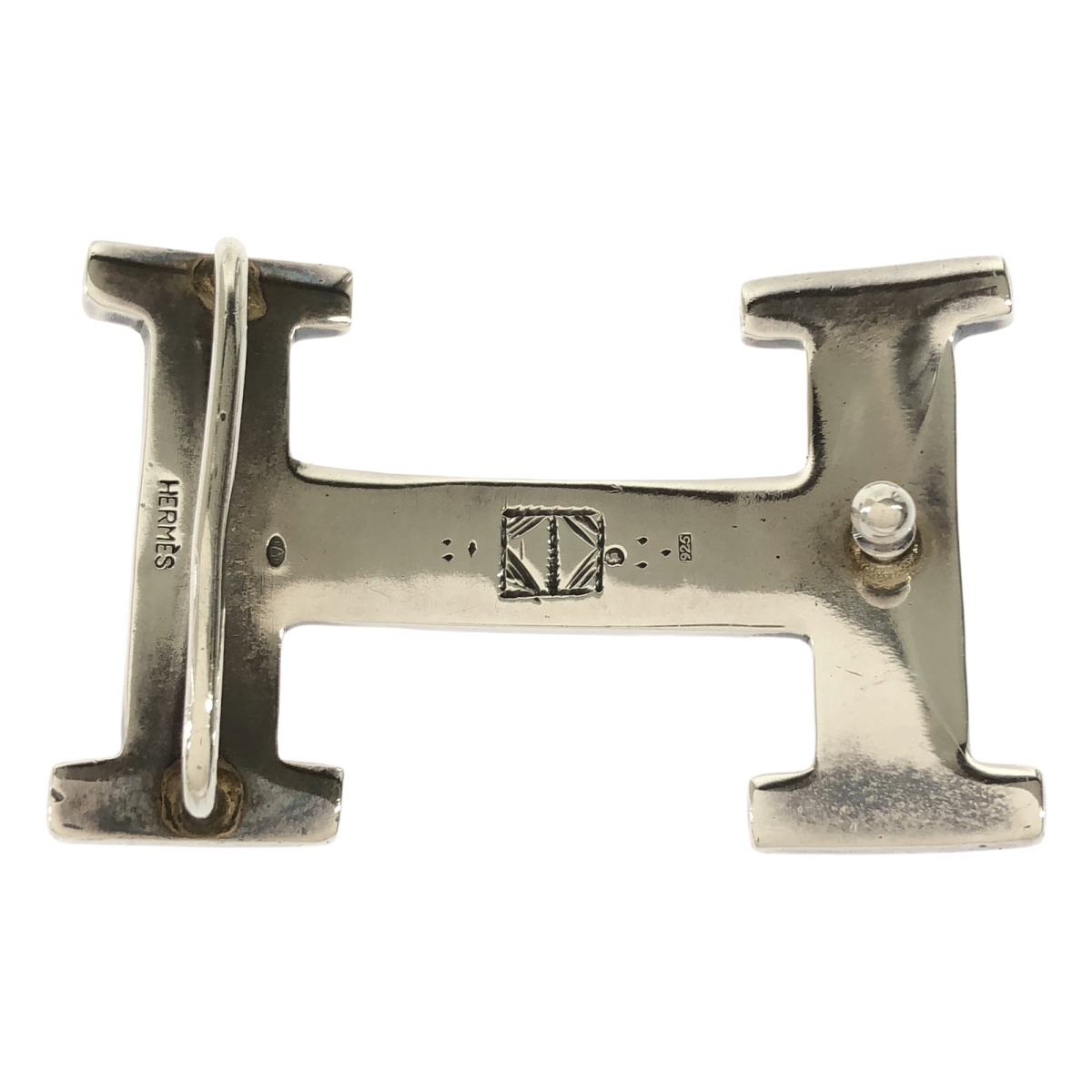 HERMES / エルメス H トゥアレグ シルバー925 ハンドエングレービング ベルトバックル