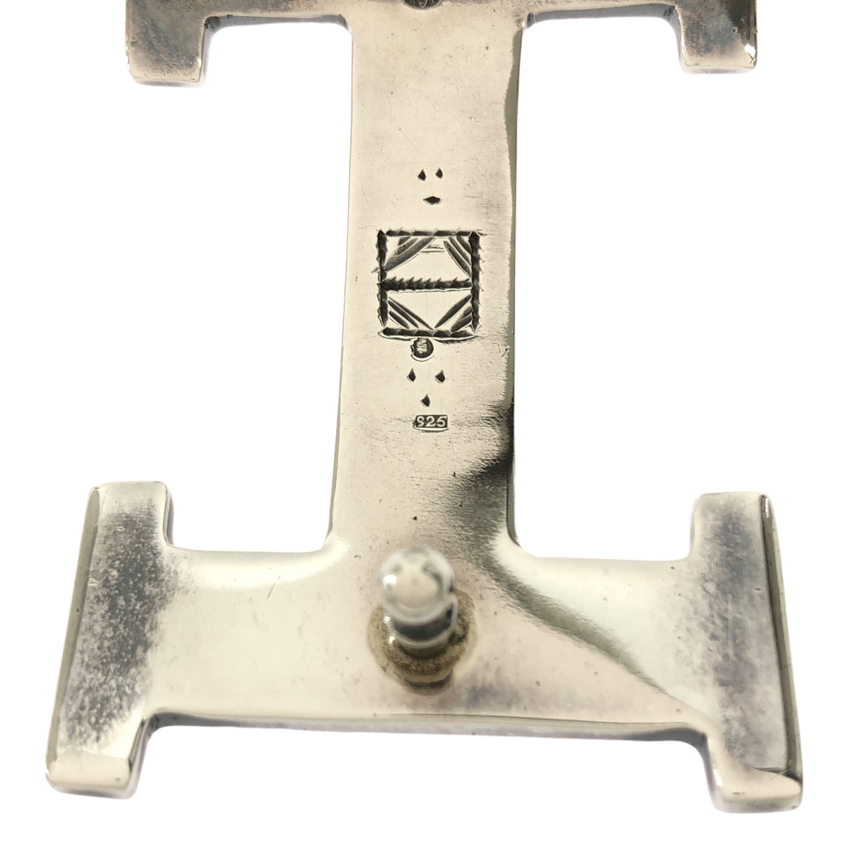 HERMES / エルメス H トゥアレグ シルバー925 ハンドエングレービング ベルトバックル