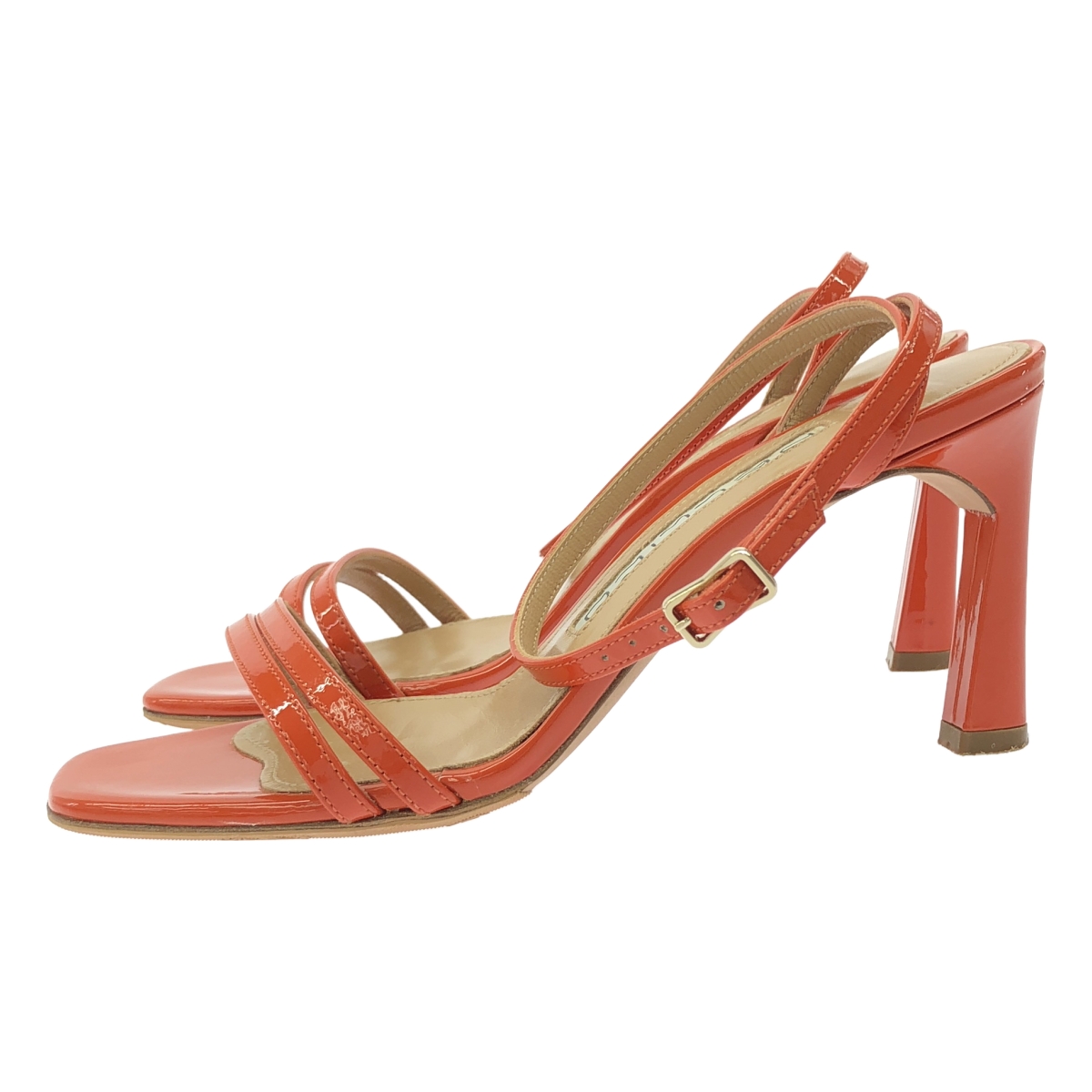 PELLICO / ペリーコ パテントレザー ストラップ ヒール パンプス サンダル