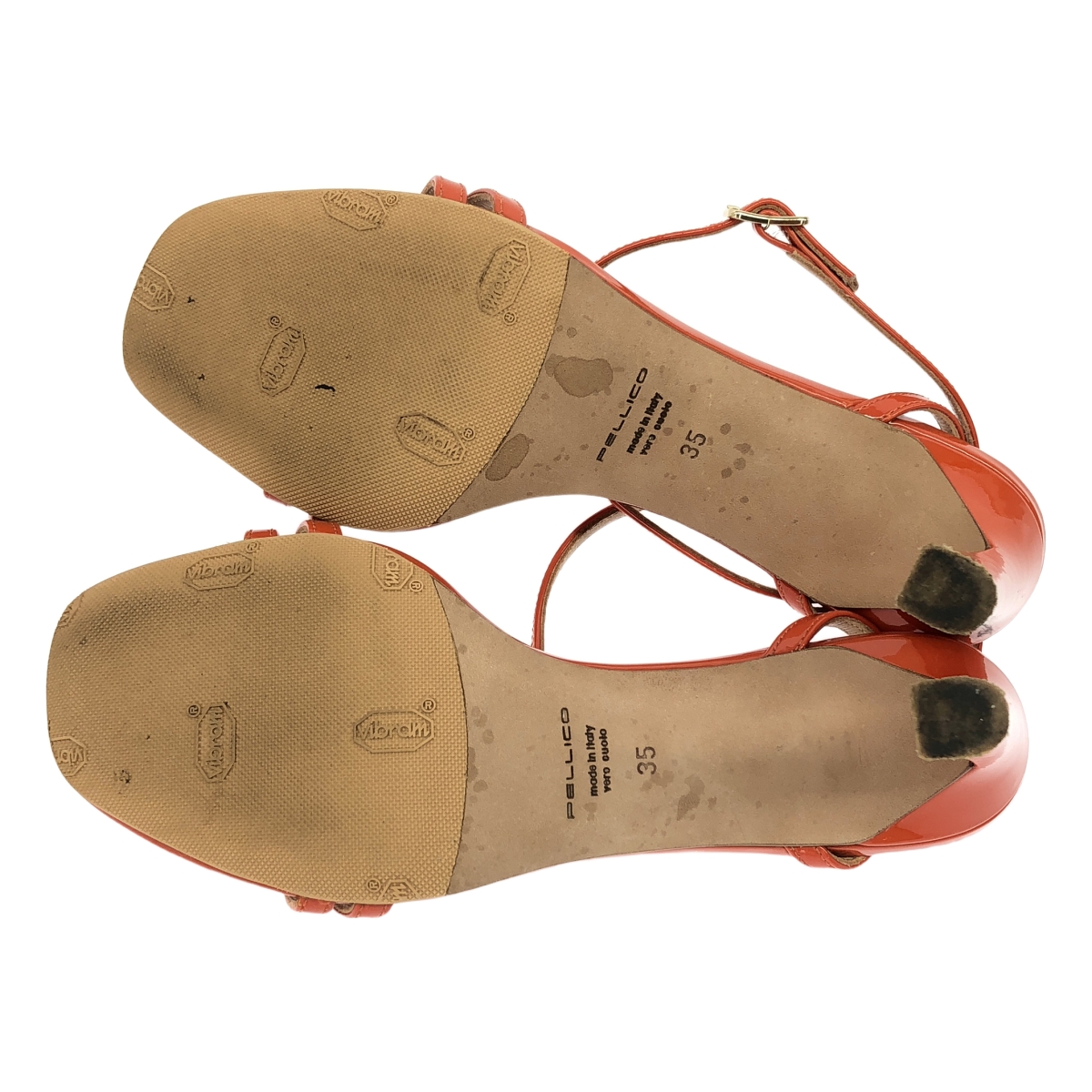 PELLICO / ペリーコ パテントレザー ストラップ ヒール パンプス サンダル