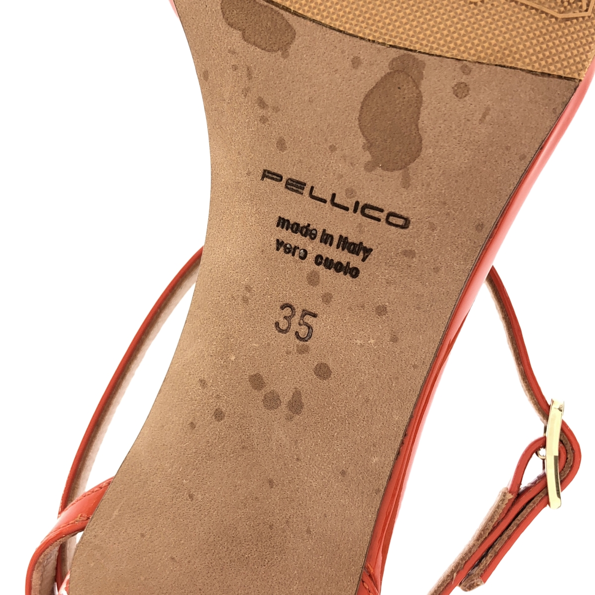 PELLICO / ペリーコ パテントレザー ストラップ ヒール パンプス サンダル