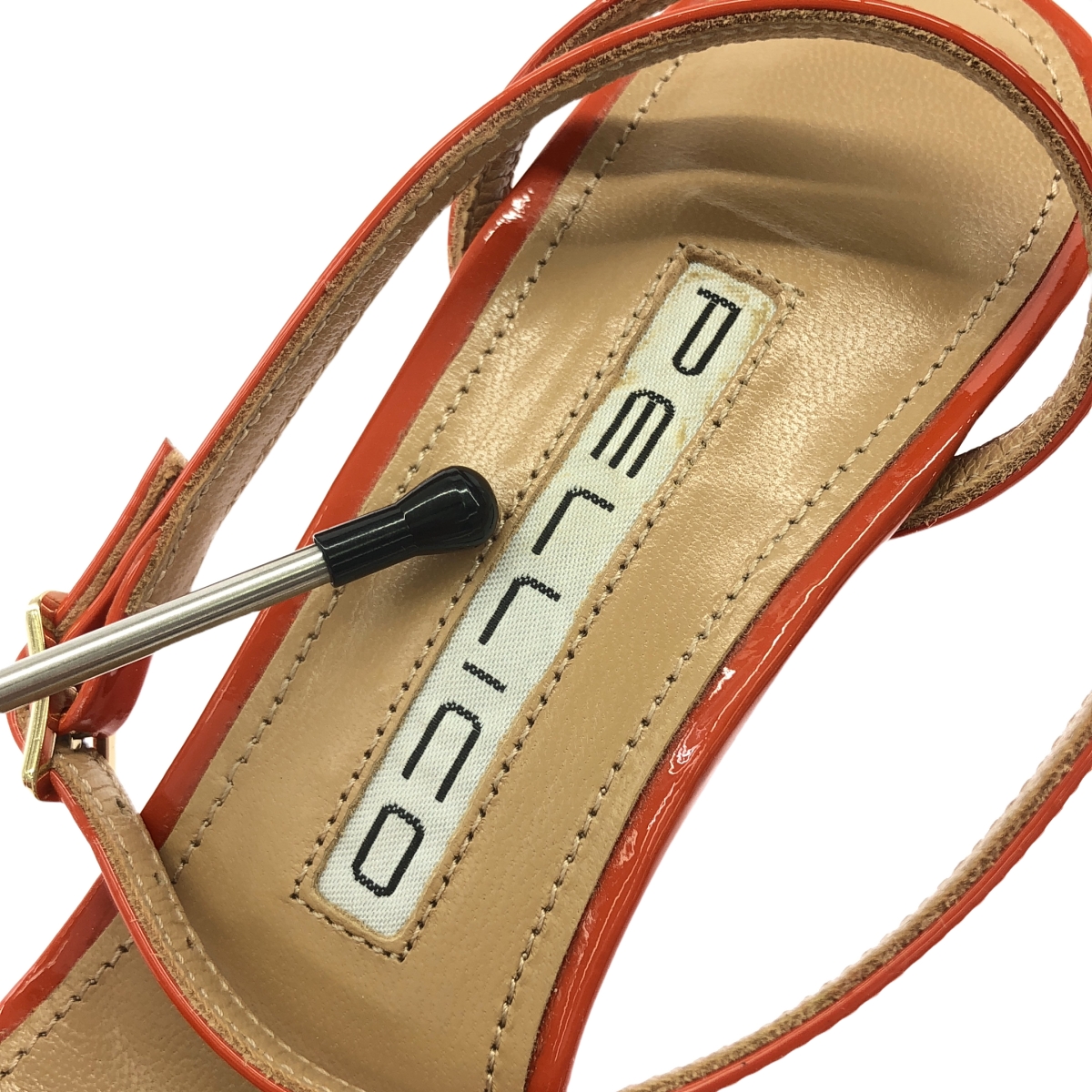 PELLICO / ペリーコ パテントレザー ストラップ ヒール パンプス サンダル