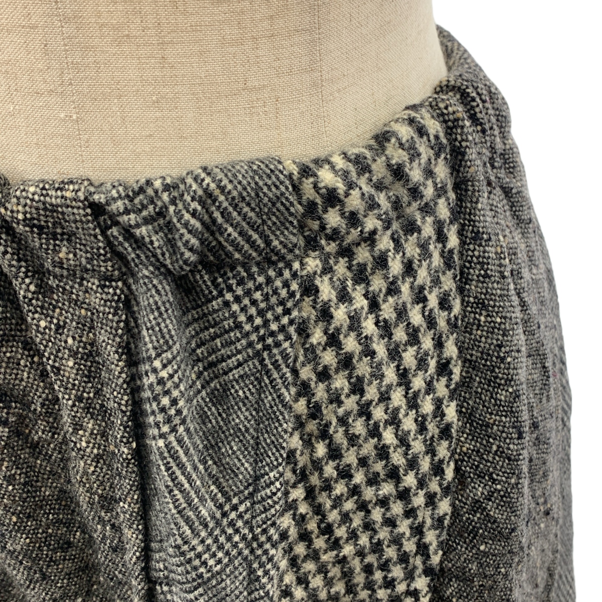 tricot COMME des GARCONS / トリココムデギャルソン ウール ツイード パッチワーク スカート
