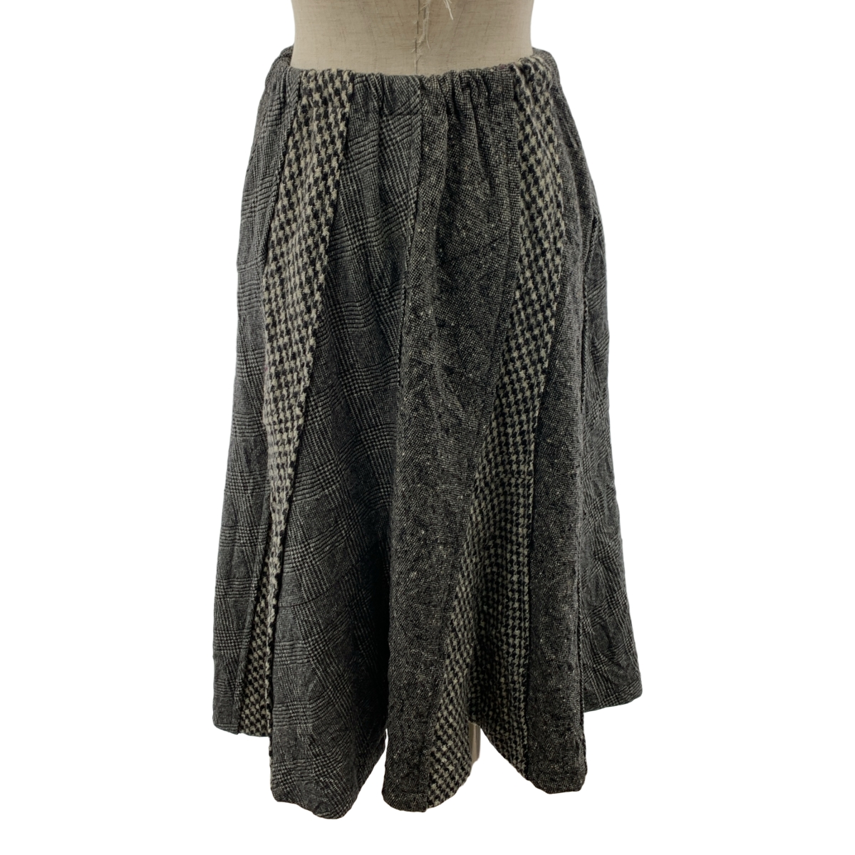 tricot COMME des GARCONS / トリココムデギャルソン ウール ツイード パッチワーク スカート