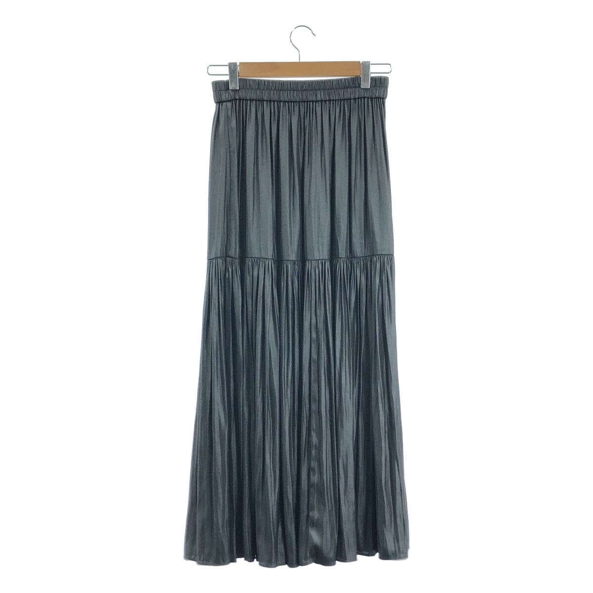 theory / セオリー CRUSH SATIN/TIERED SK プリーツ イージースカート