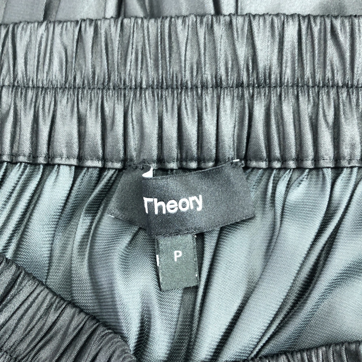 theory / セオリー CRUSH SATIN/TIERED SK プリーツ イージースカート