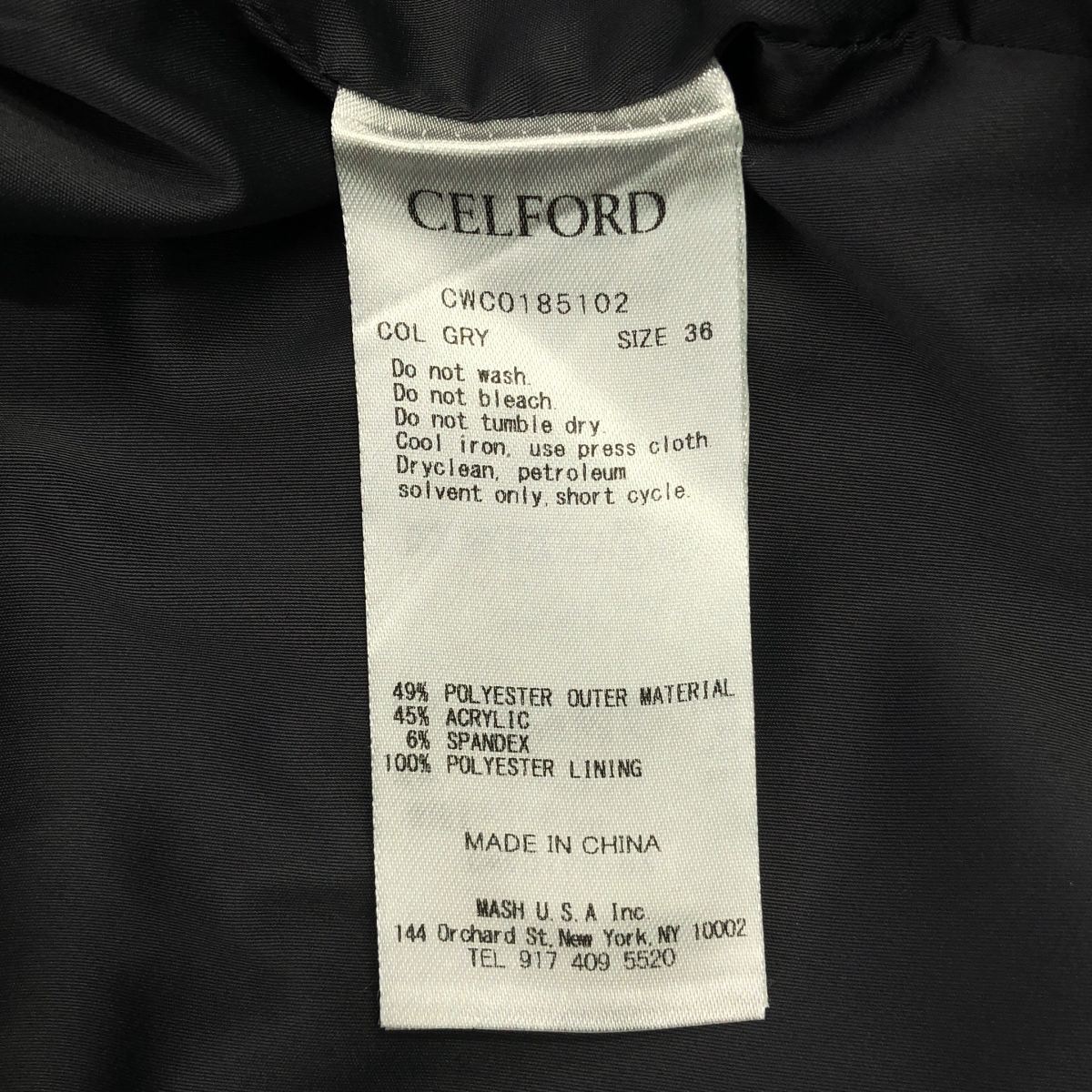 CELFORD / セルフォード スクエアネック プルオーバーワンピース