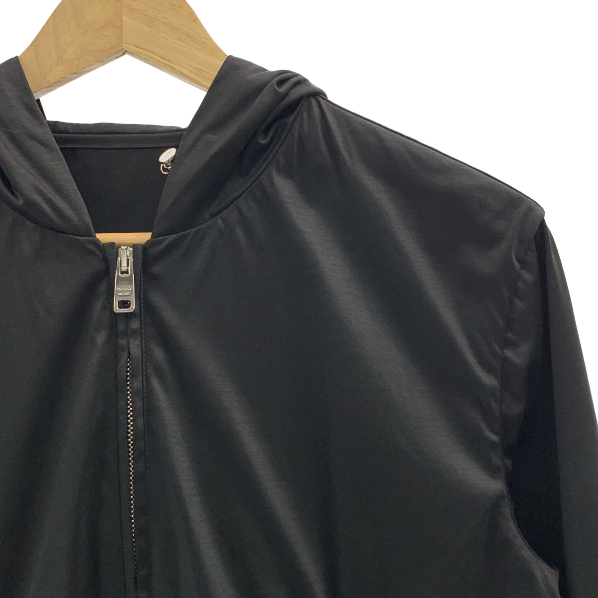 PRADA SPORT / プラダスポーツ logo nylon rayon zip hoodieナイロン レーヨン ジップ パーカー