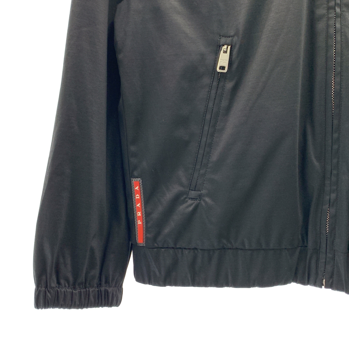 PRADA SPORT / プラダスポーツ logo nylon rayon zip hoodieナイロン レーヨン ジップ パーカー