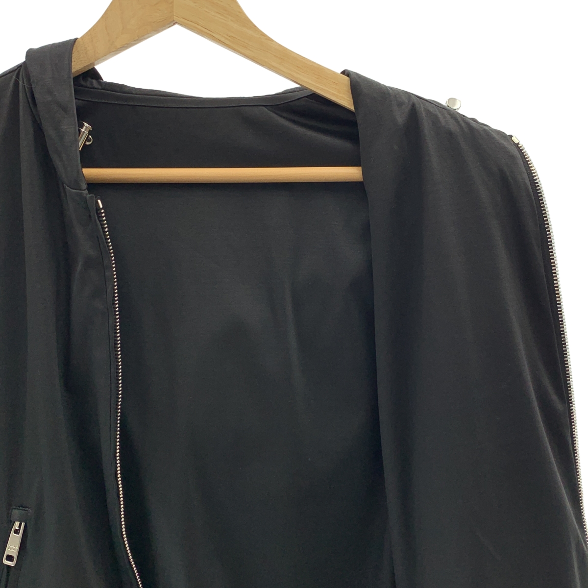 PRADA SPORT / プラダスポーツ logo nylon rayon zip hoodieナイロン レーヨン ジップ パーカー