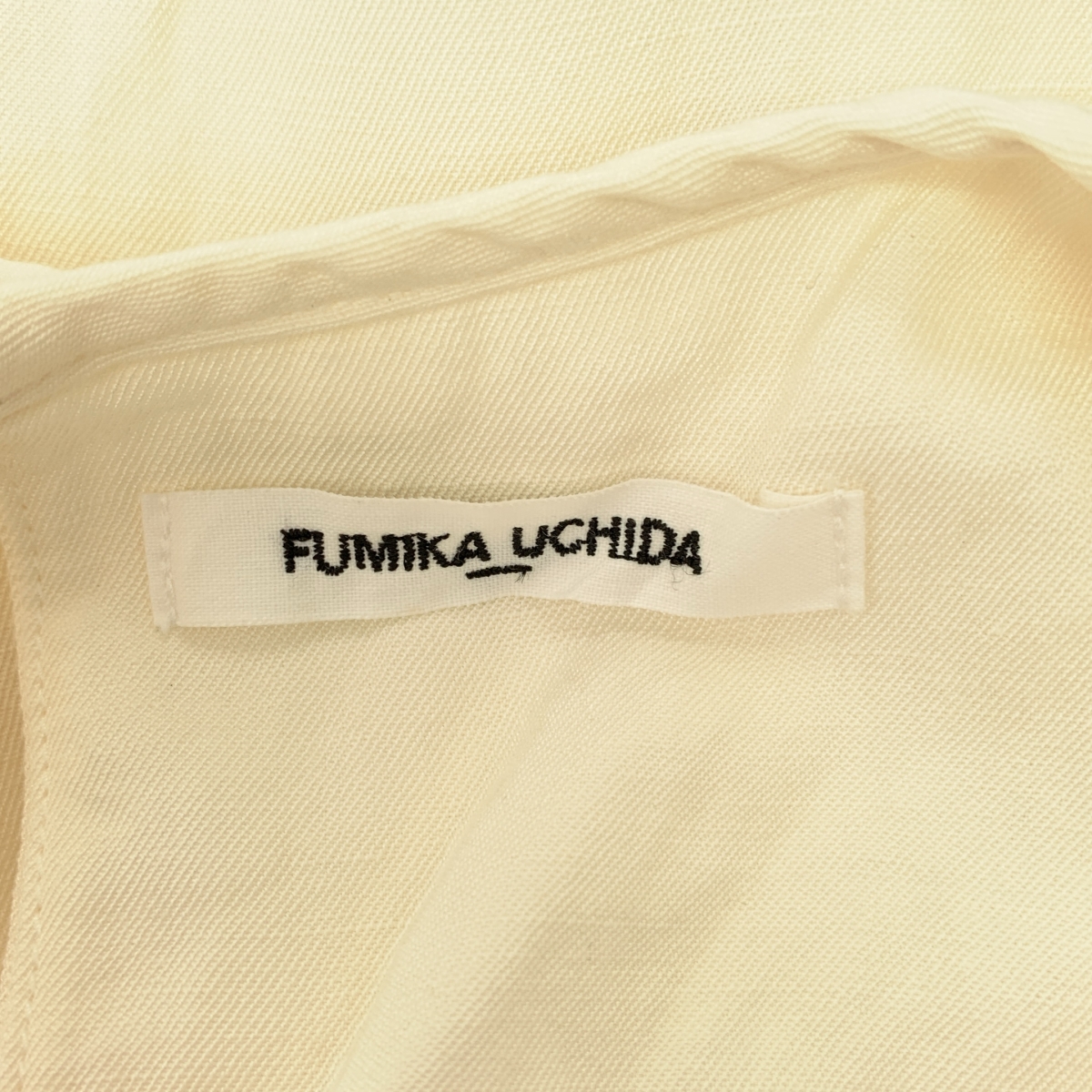 FUMIKA UCHIDA / フミカウチダ シルク リネン タック ワンピース
