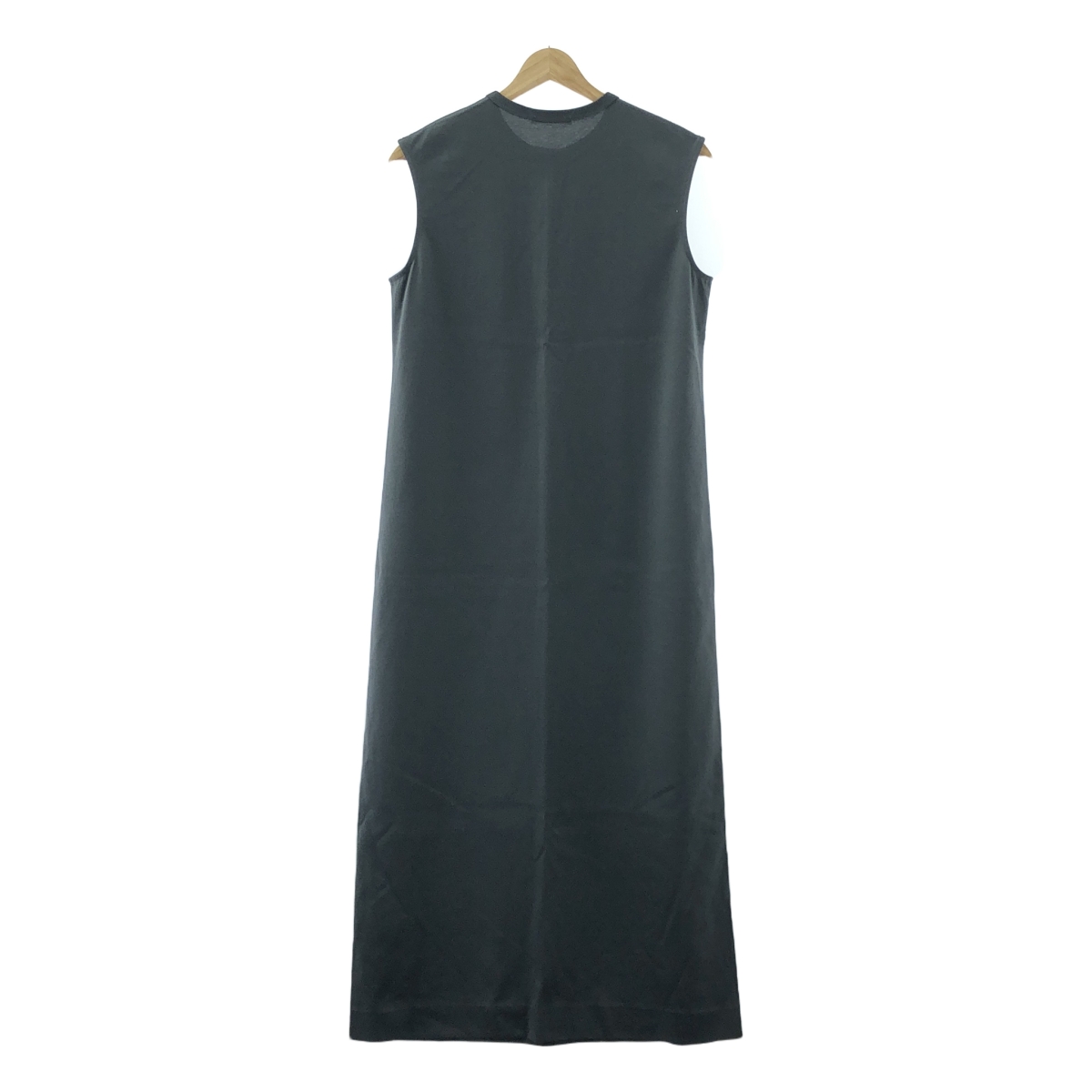 CINOH / チノ サテンポケット ノースリーブ コットン カットソーワンピース