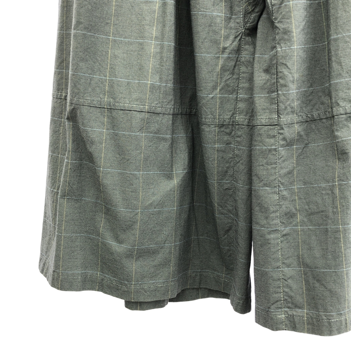 JUNYA WATANABE COMME des GARCONS / ジュンヤワタナベ コットン ドローコード チェック ワイド パンツ