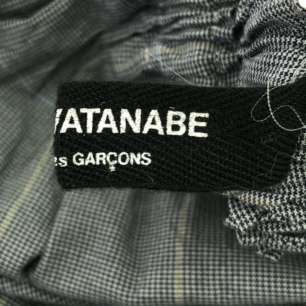 JUNYA WATANABE COMME des GARCONS / ジュンヤワタナベ コットン ドローコード チェック ワイド パンツ