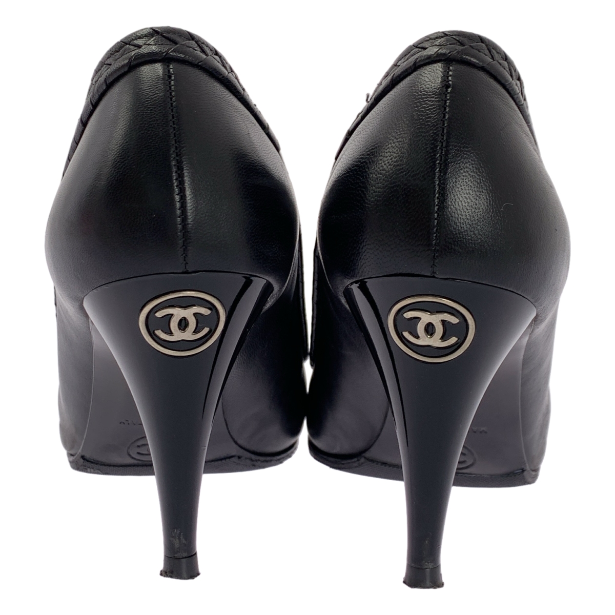 CHANEL / シャネル ココマーク キャップトゥ ヒールパンプス