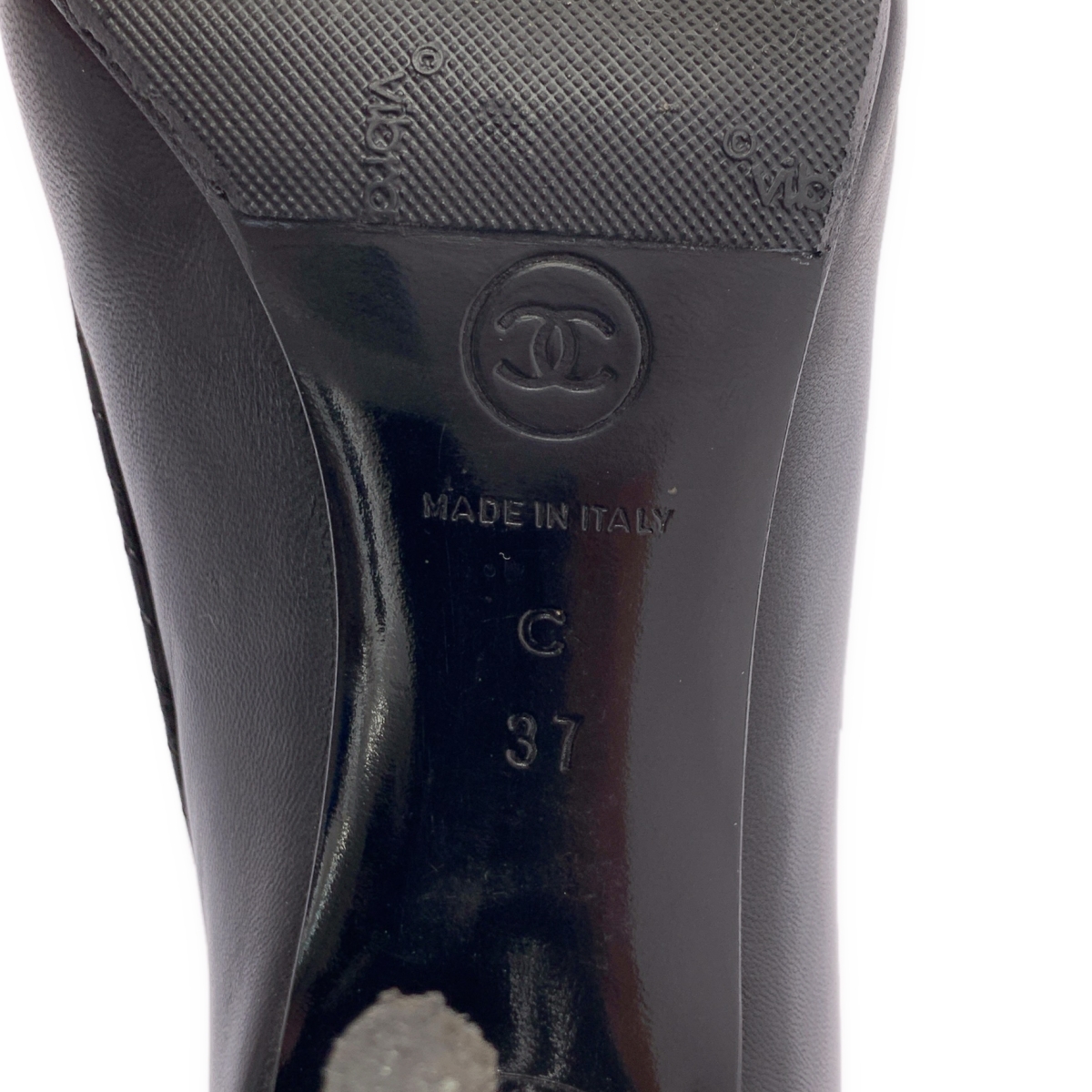 CHANEL / シャネル ココマーク キャップトゥ ヒールパンプス