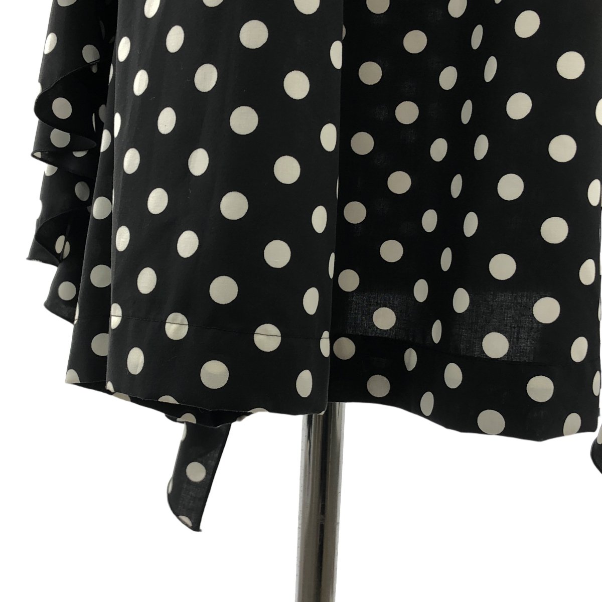 COMME des GARCONS COMME des GARCONS / コムコム ポリエステル ドット 変形 フリル装飾 ドローストリング ボリューム スカート