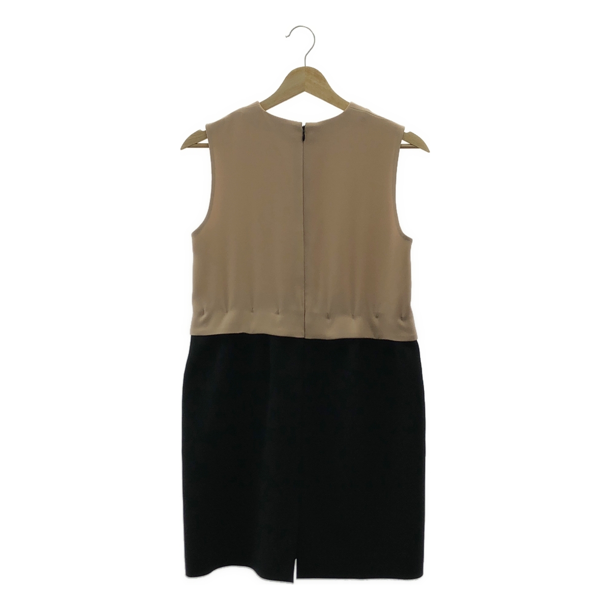 YOKO CHAN / ヨーコチャン 2トーンカラー ノースリーブ ワンピース