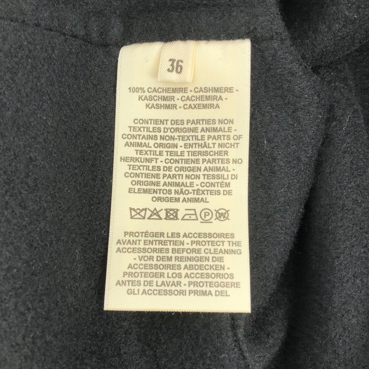 HERMES / エルメス カシミヤ ダブルフェイス ショートジャケット