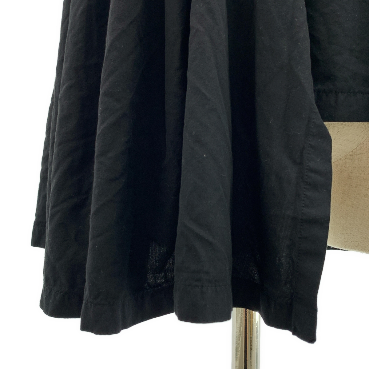 COMME des GARCONS / コムデギャルソン ポリエステル 変形 カットオフ ギャザー ボリューム シャツ ブラウス