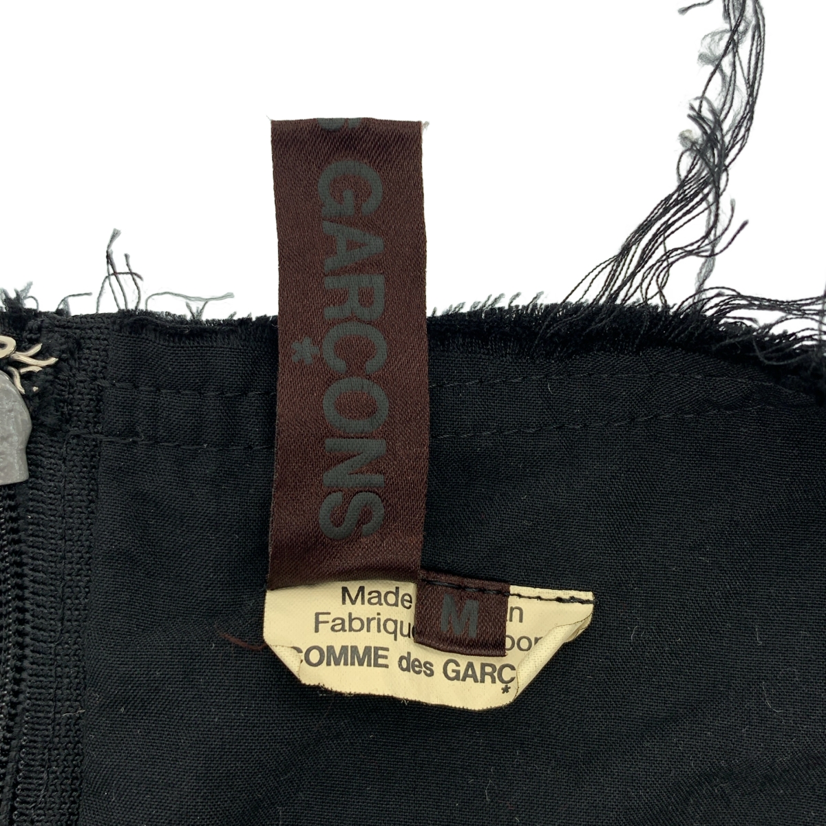 COMME des GARCONS / コムデギャルソン ポリエステル 変形 カットオフ ギャザー ボリューム シャツ ブラウス