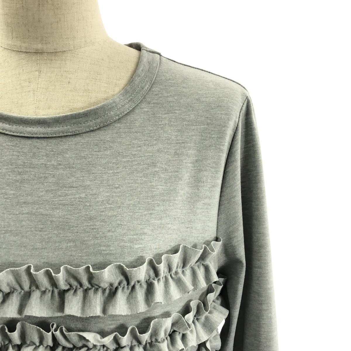 その他 オーバーシルエット フリル 装飾 カットソー ワンピース