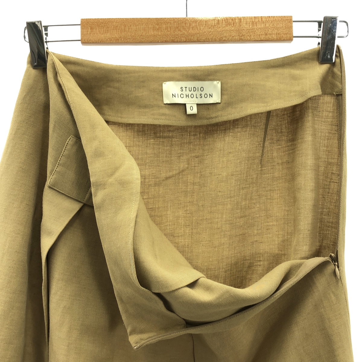Studio Nicholson / スタジオニコルソン TRICK SKIRT / レーヨン リネン サイドジップ スカート