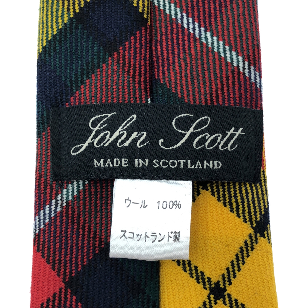 その他 タータンチェック ウール ネクタイ