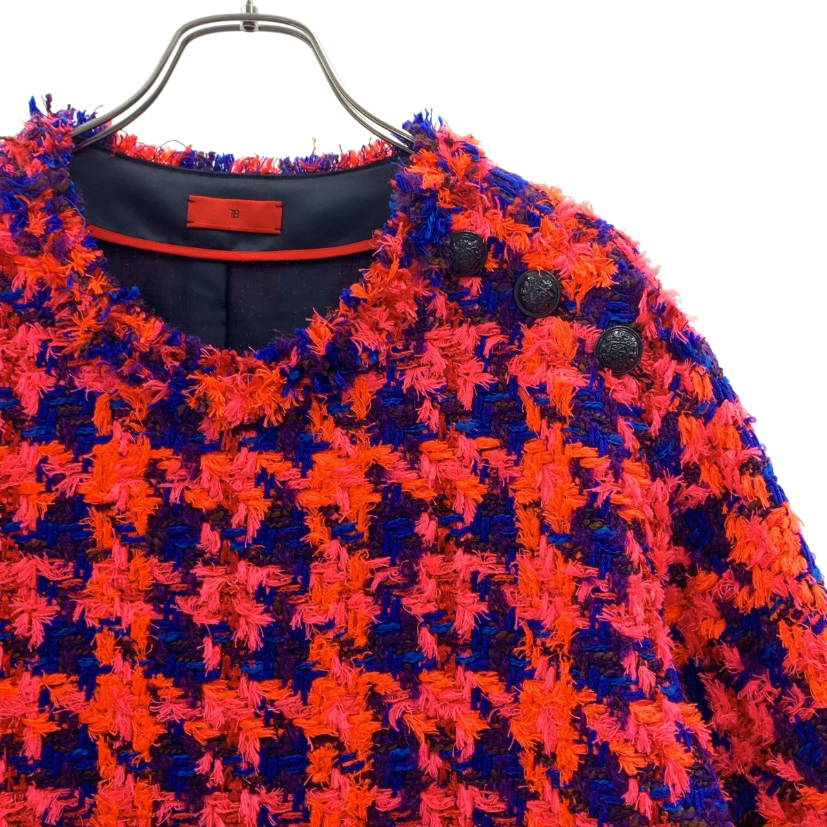 その他 ネオンツイード ハーフスリーブトップ