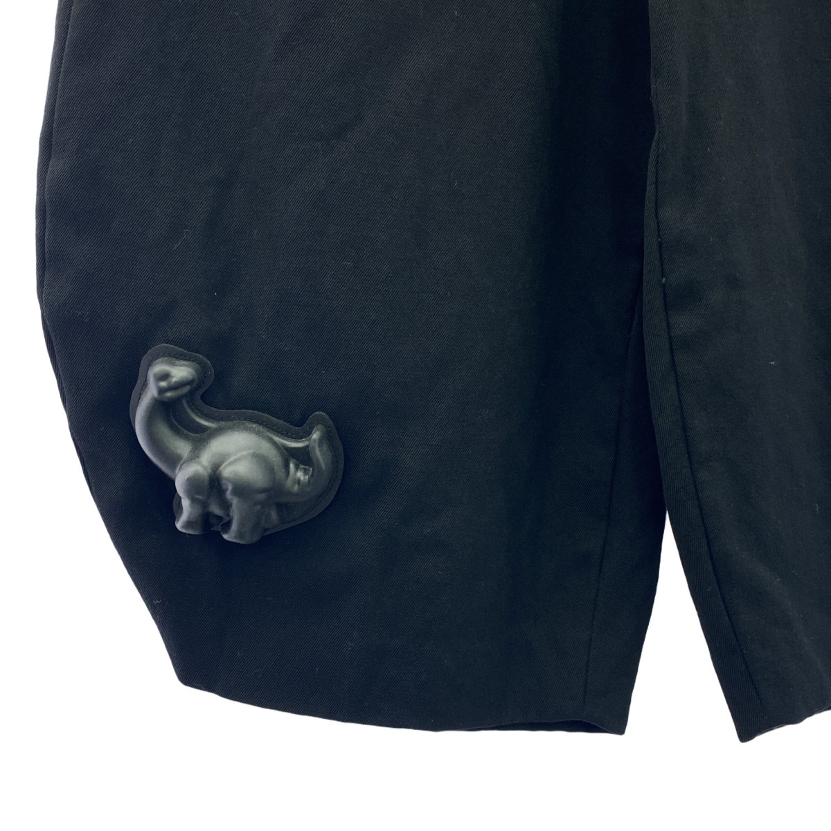 COMME des GARCONS HOMME PLUS / コムデギャルソンオムプリュス 恐竜 装飾 ウール ワイド スラックスパンツ