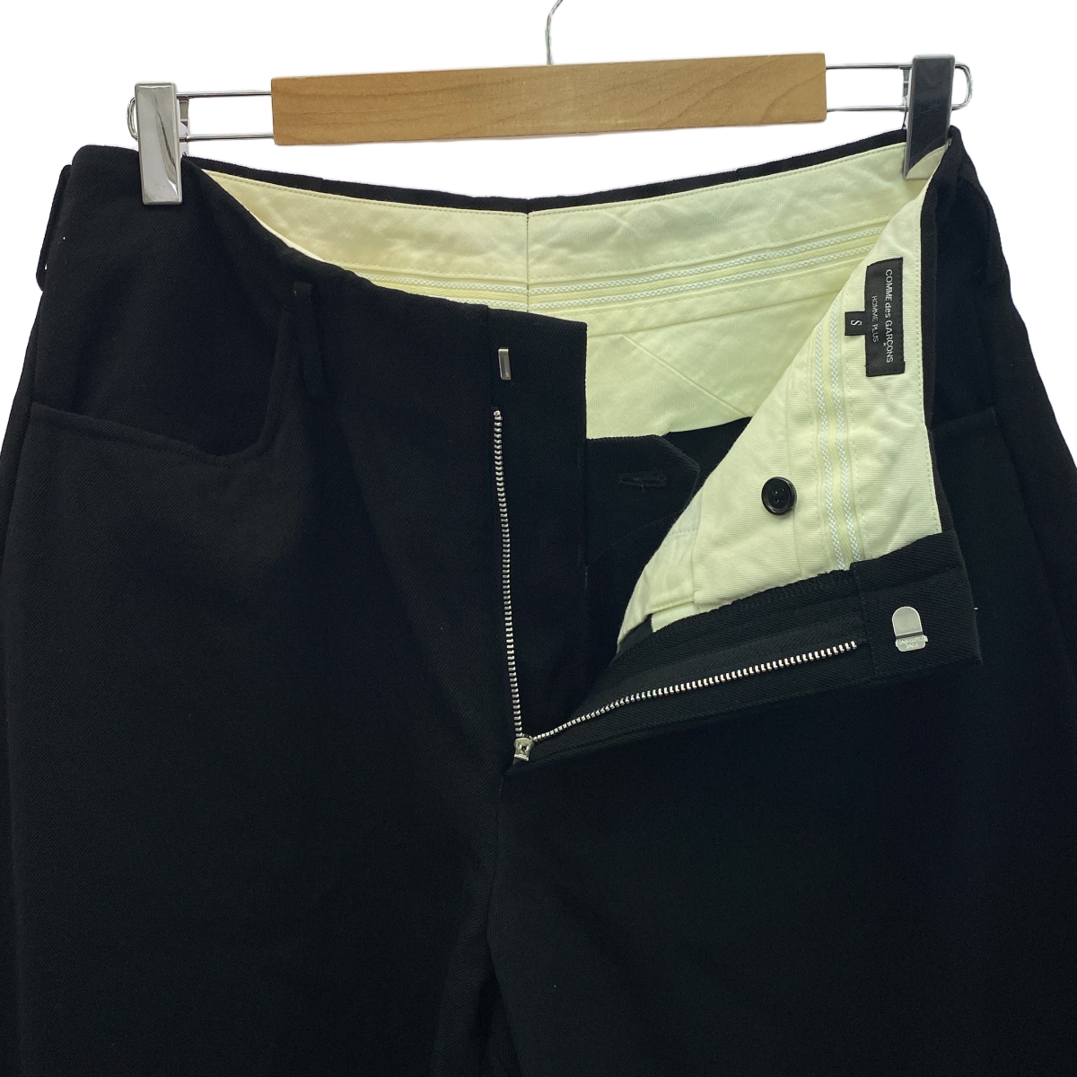 COMME des GARCONS HOMME PLUS / コムデギャルソンオムプリュス 恐竜 装飾 ウール ワイド スラックスパンツ