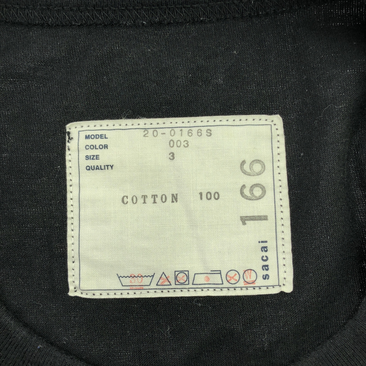 sacai / サカイ newphase / メッセージ 両面プリント Tシャツ カットソー