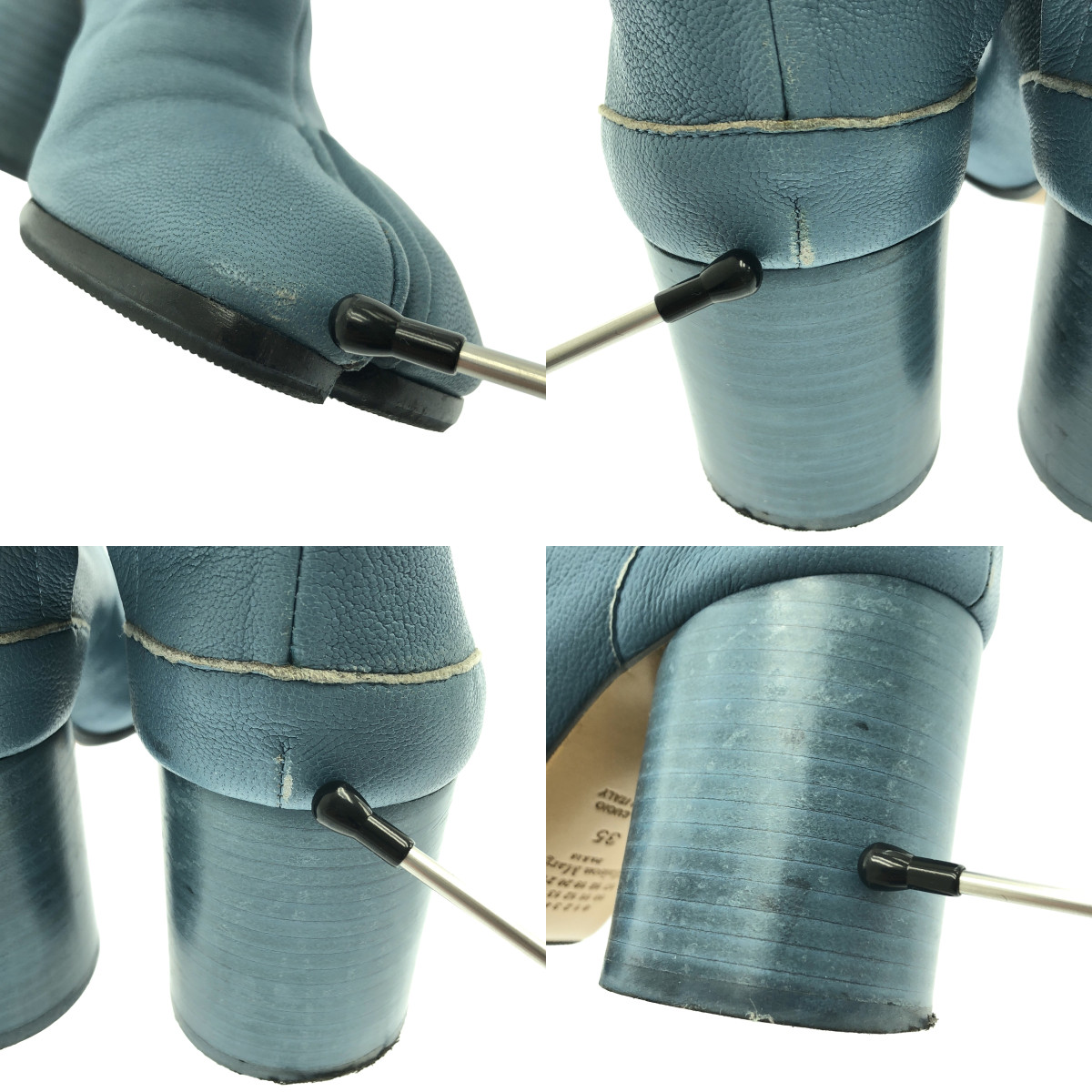 Maison Margiela / メゾンマルジェラ Tabi Ankle Boots タビ レザー アンクル ヒールブーツ