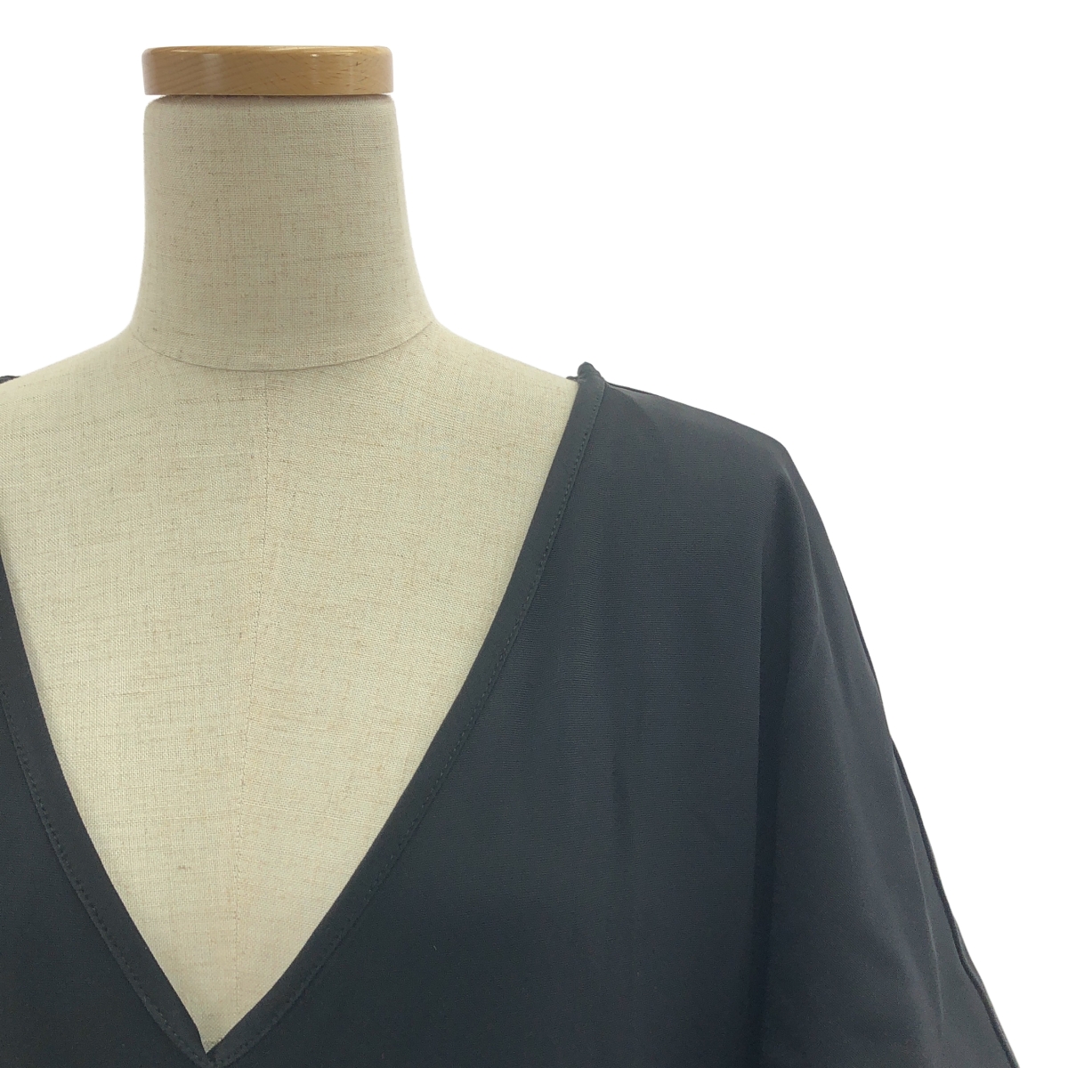 THE ROW / ザロウ V-Neck Elastic Dress ハーフスリーブ ロング ワンピース