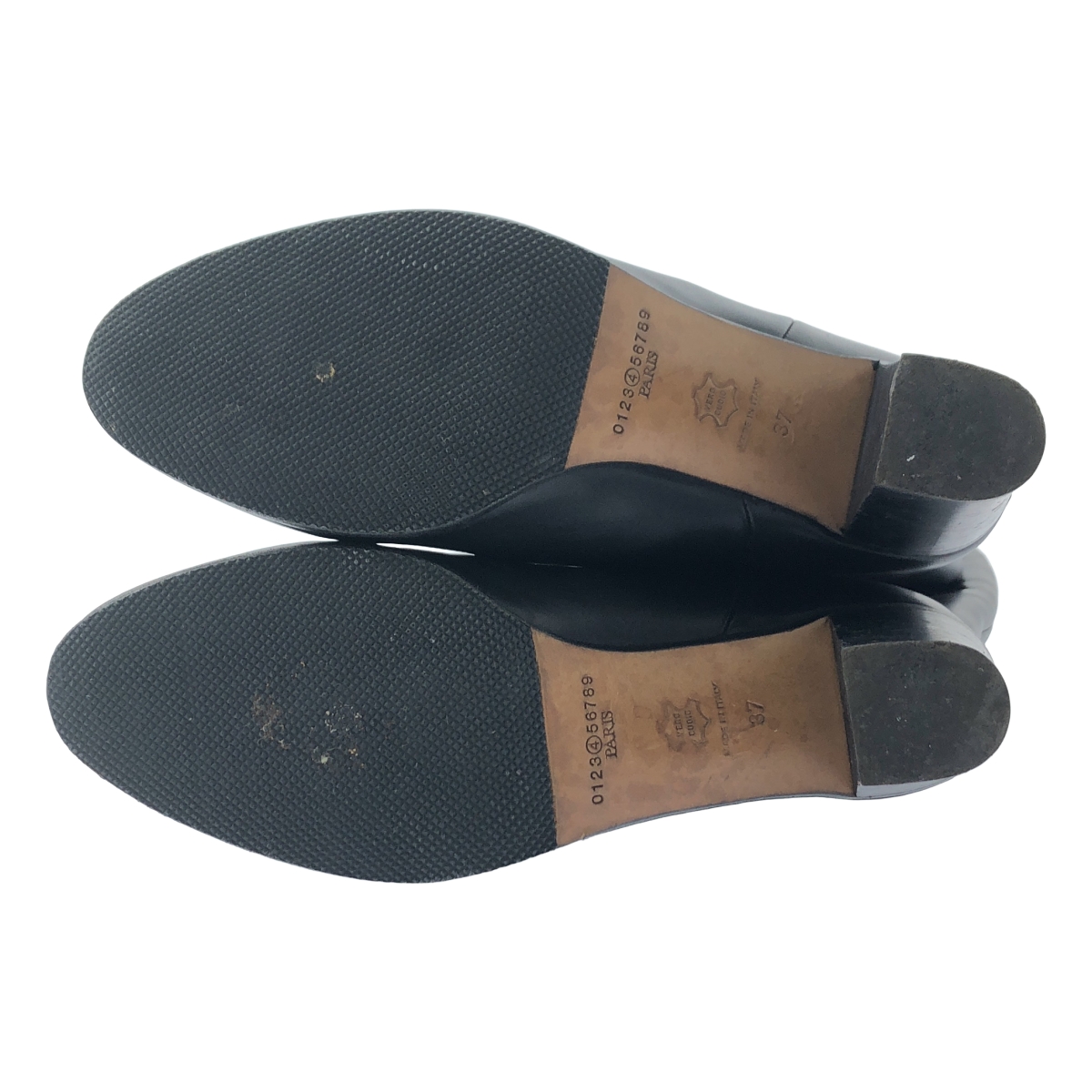 Martin Margiela / マルタンマルジェラ チャンキーヒール レザー ロング ブーツ