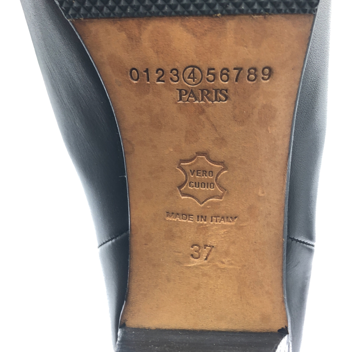 Martin Margiela / マルタンマルジェラ チャンキーヒール レザー ロング ブーツ