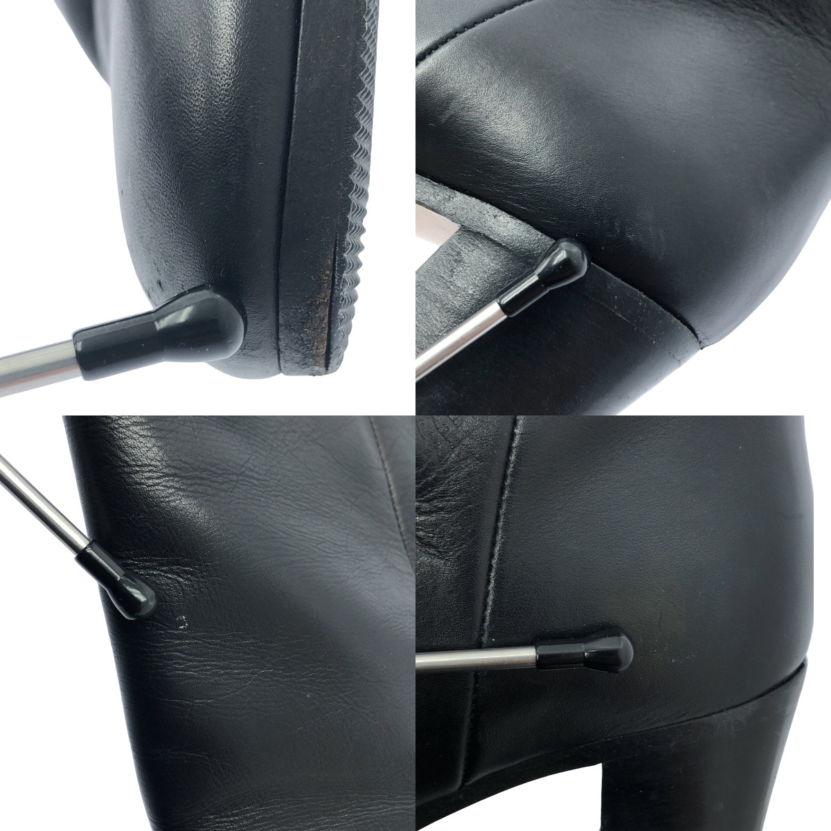 Martin Margiela / マルタンマルジェラ チャンキーヒール レザー ロング ブーツ