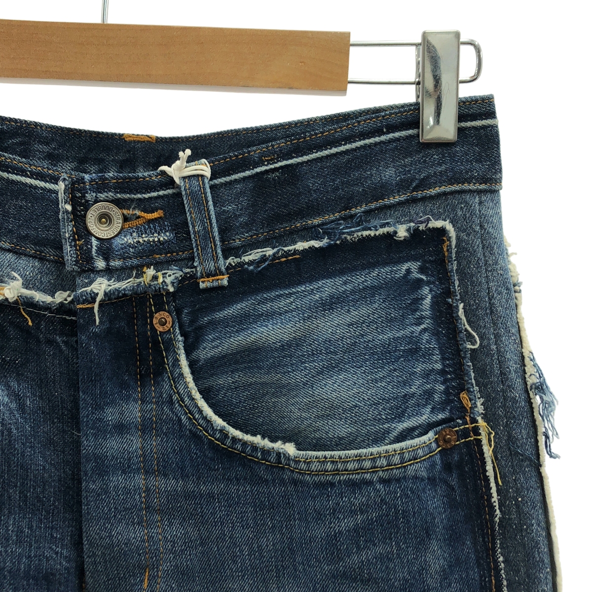 doublet / ダブレット ×Levi's リーバイス / QUARTER DENIM UPCYCLE STRAIGHT PANTS 再構築 ストレート デニムパンツ