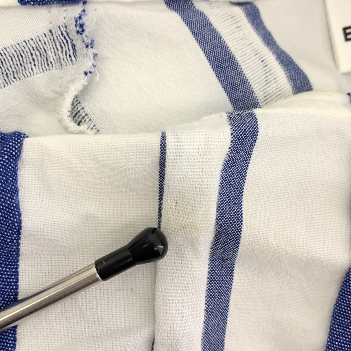 ENFOLD / エンフォルド ストライプ ボリューム ブラウス