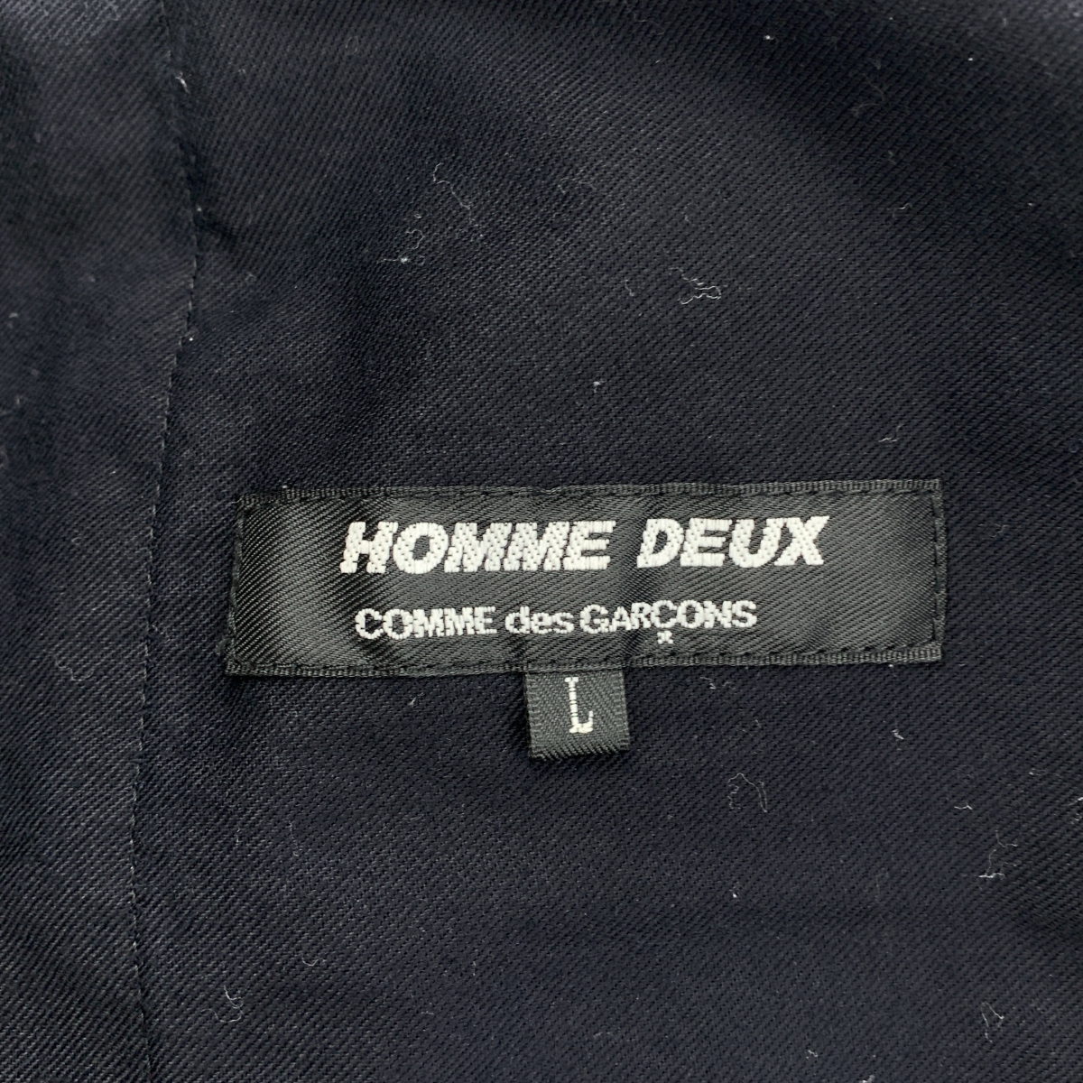 COMME des GARCONS HOMME DEUX / コムデギャルソンオムドゥ エンブロイダリードローストリング スラックス パンツ