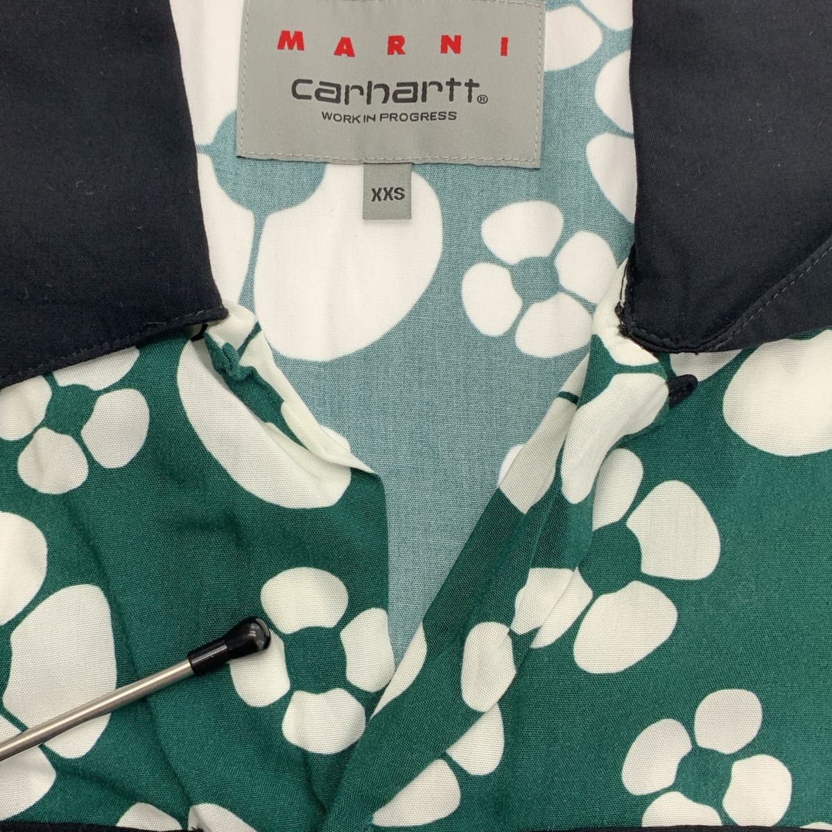 MARNI / マルニ × carhartt / レーヨン プリント オープンカラーシャツ