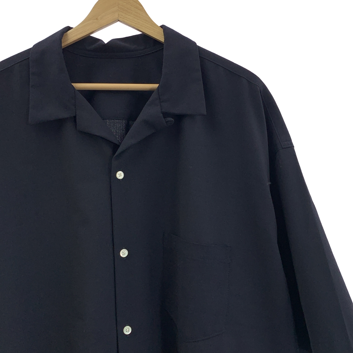 Sillage / シアージ ストレッチ オーバーサイズ オープンカラーシャツ