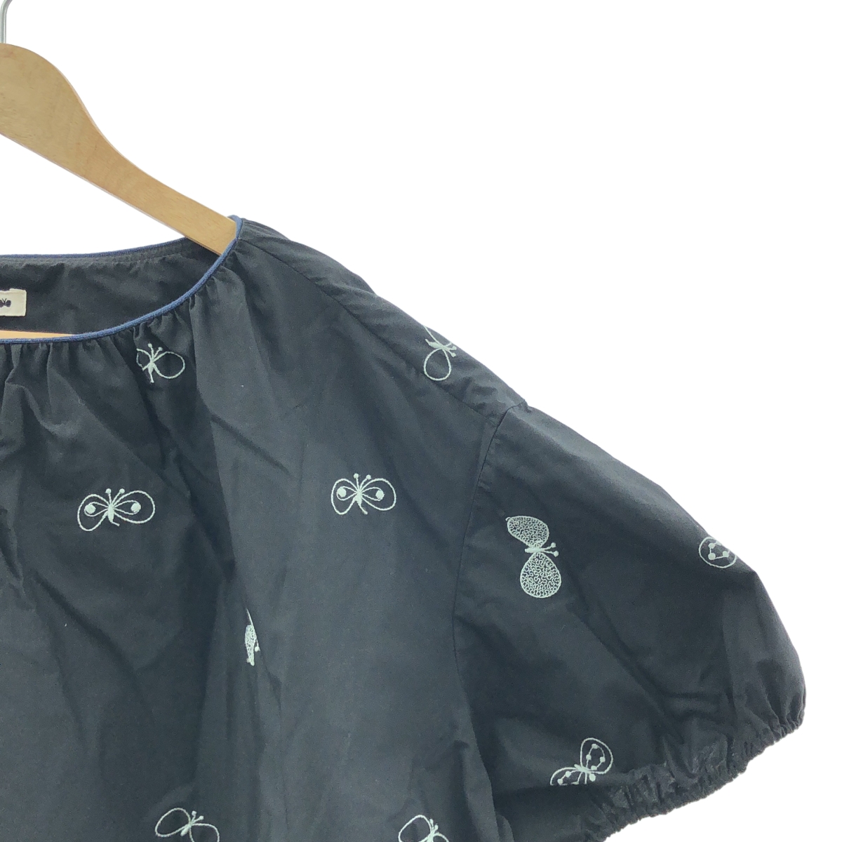 mina perhonen / ミナペルホネン choucho コットン ギャザー ブラウス