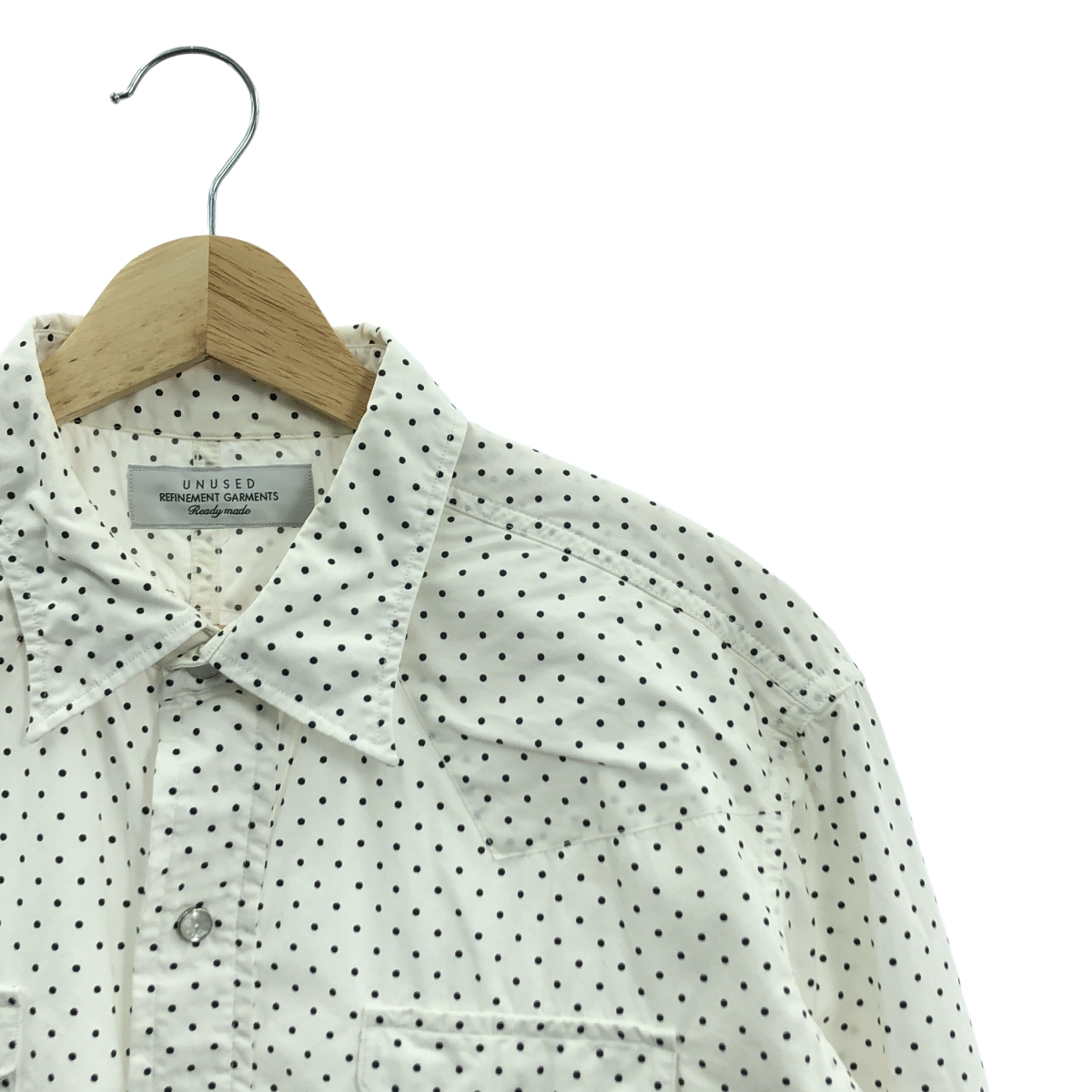 UNUSED / アンユーズド コットン ドット ウエスタンシャツ