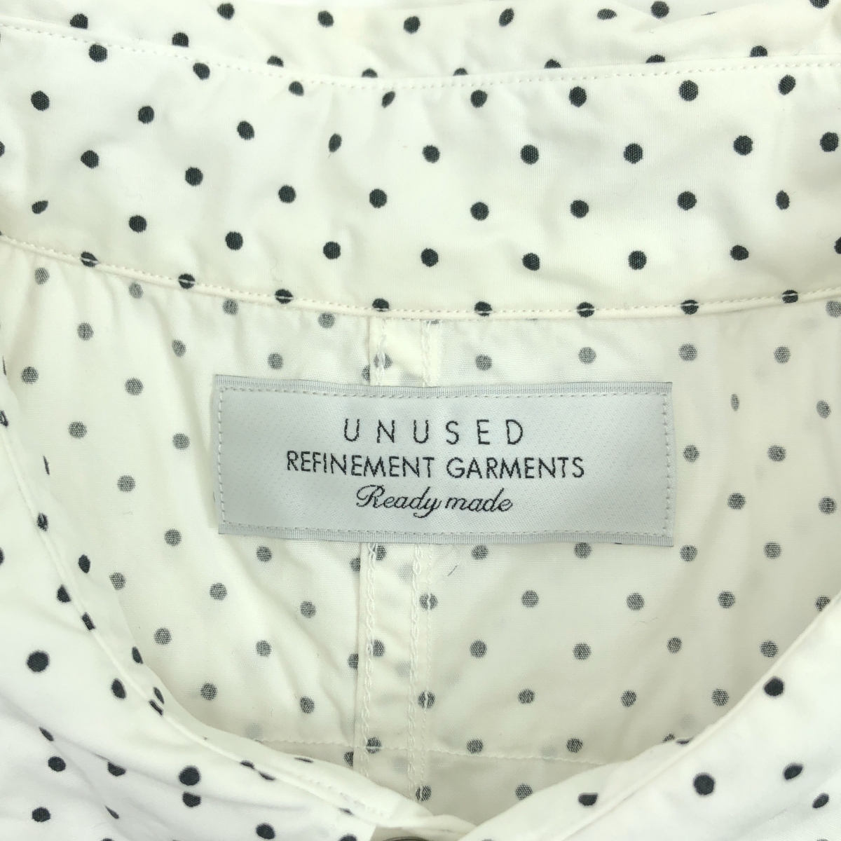 UNUSED / アンユーズド コットン ドット ウエスタンシャツ