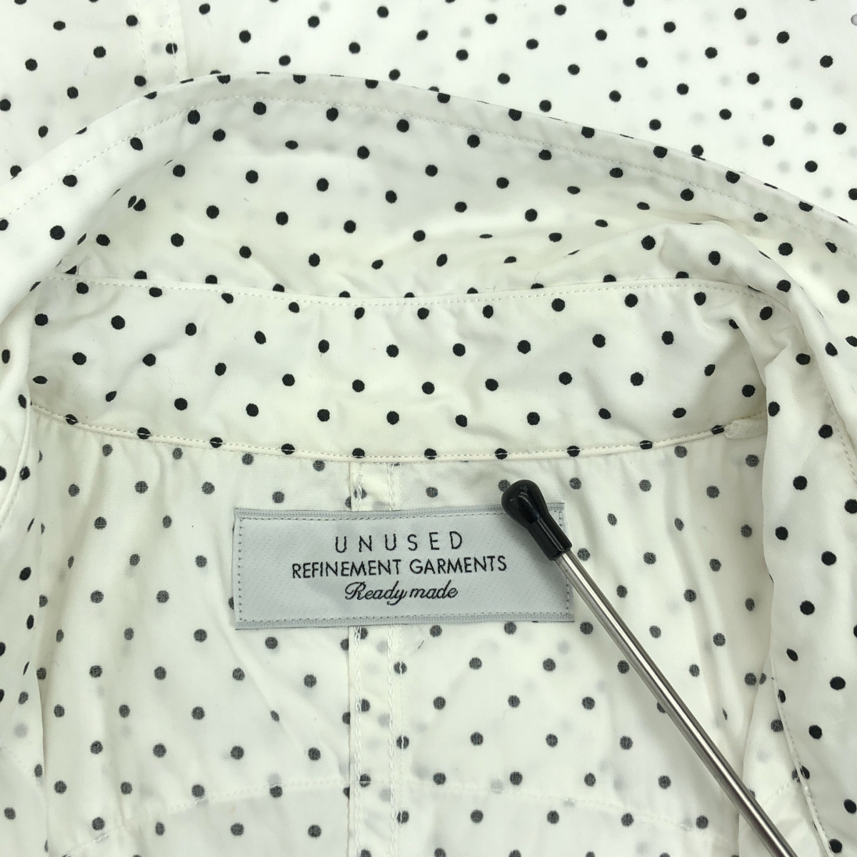 UNUSED / アンユーズド コットン ドット ウエスタンシャツ