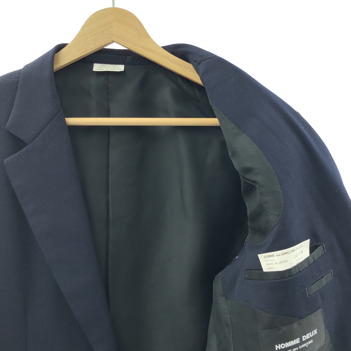 COMME des GARCONS HOMME DEUX / コムデギャルソンオムドゥ ポリエステル ウール テーラードジャケット