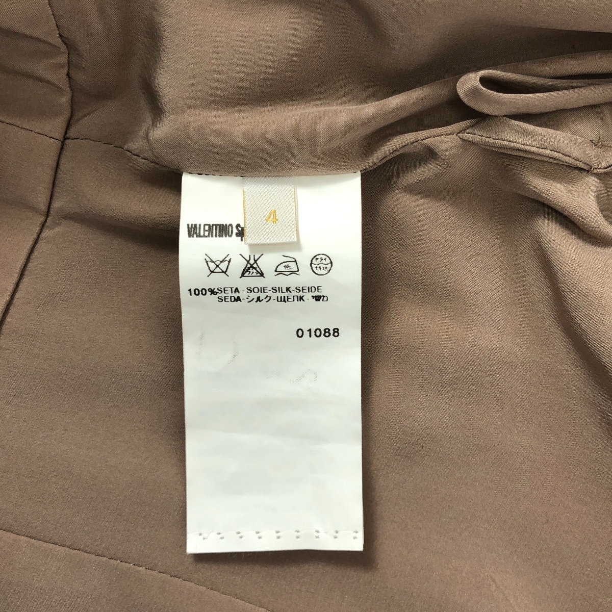 VALENTINO / ヴァレンティノ ノースリーブ プリーツデザイン シルクワンピース