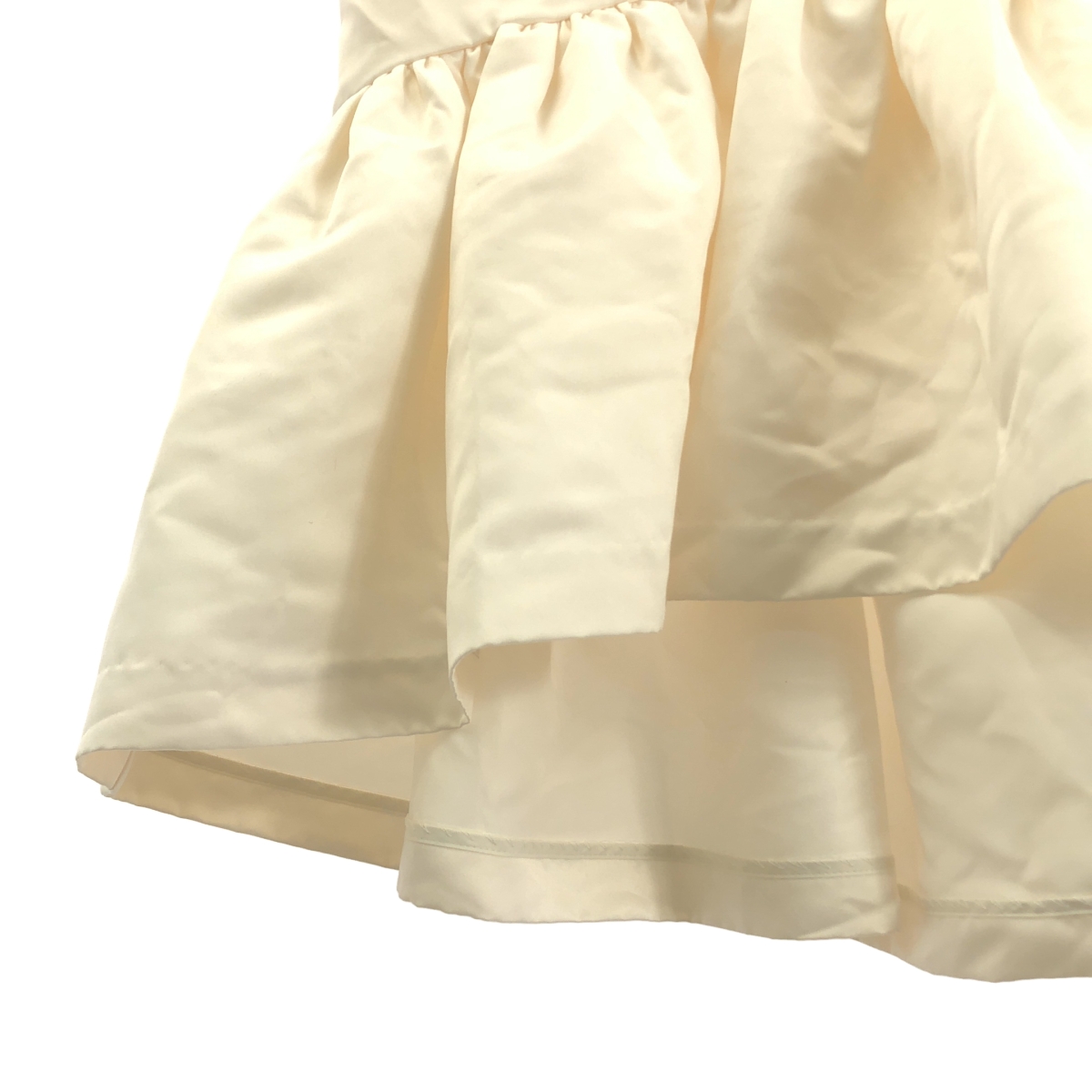 TSURU by Mariko Oikawa / ツルバイマリコオイカワ サテン ペプラム ブラウス シャツ